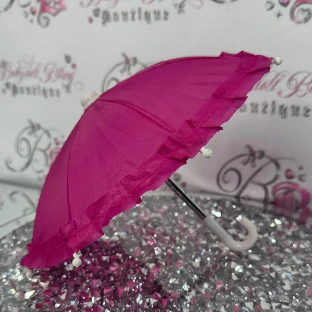Mini phone umbrella sun outdoor no glare screen Pink Miniature Umbrella